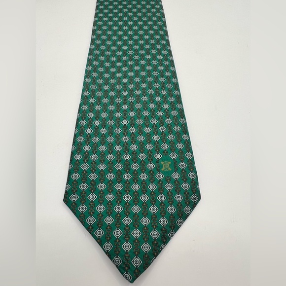 Celine Other - Celine Green Silk Tie
